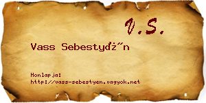 Vass Sebestyén névjegykártya